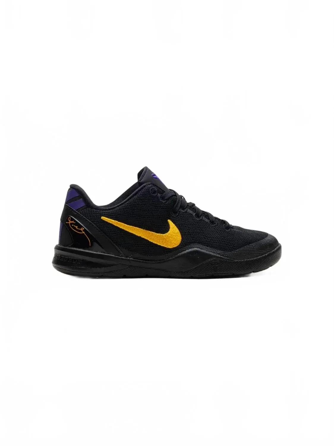 Детские кроссовки Nike Kobe 8 Lakers Away, Black/University Gold-White-Court — фото 2