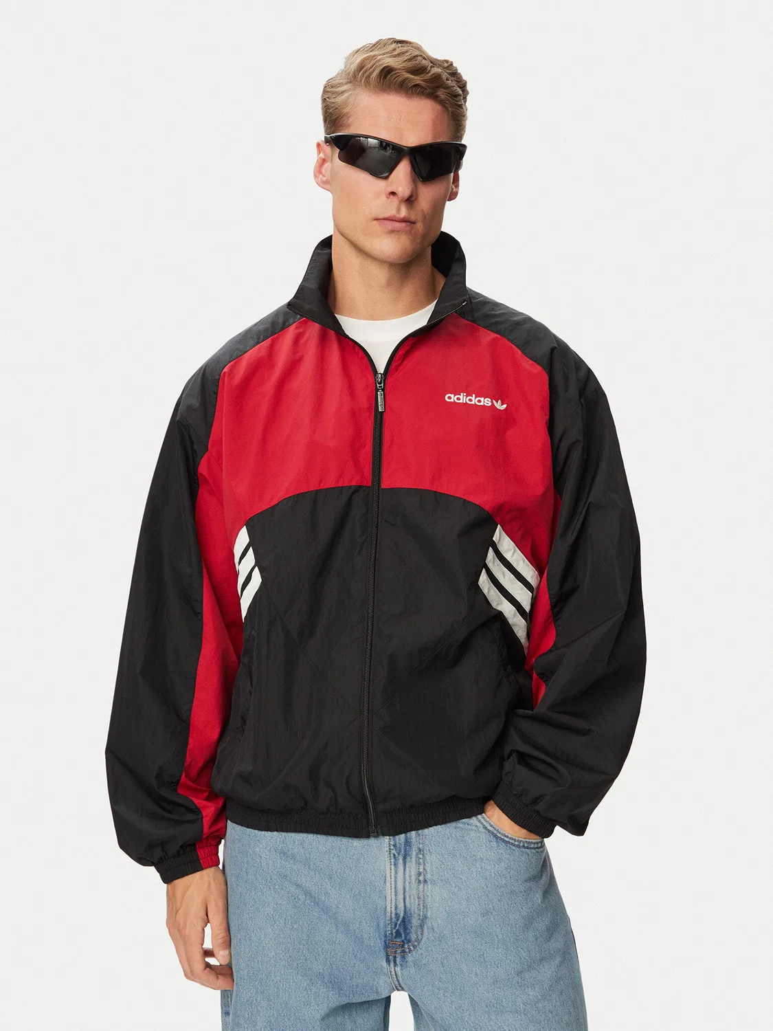 Мужская толстовка стандартного кроя Cutline Tracktop Adidas, разноцветный