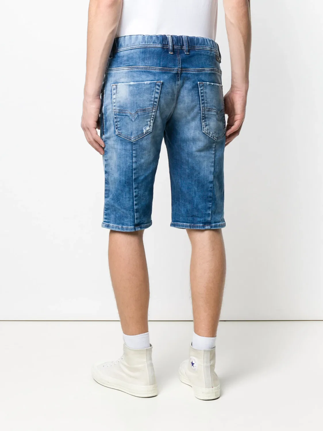 Джинсовые шорты JoggJeans синие Diesel, синий — фото 4