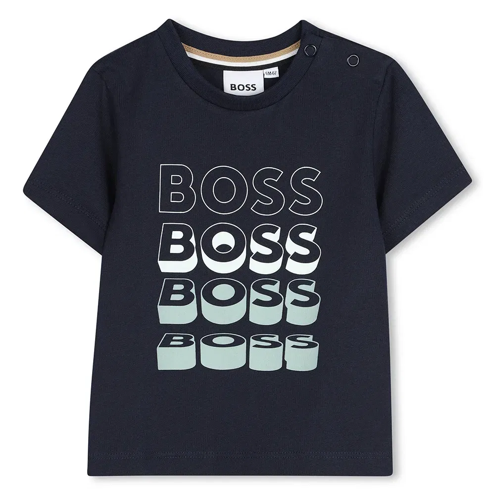 Футболка с коротким рукавом BOSS, синий