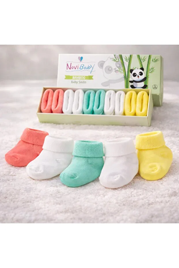 Детские носки для новорожденных хлопковые 5 пар Star Novibaby, Star — фото 3