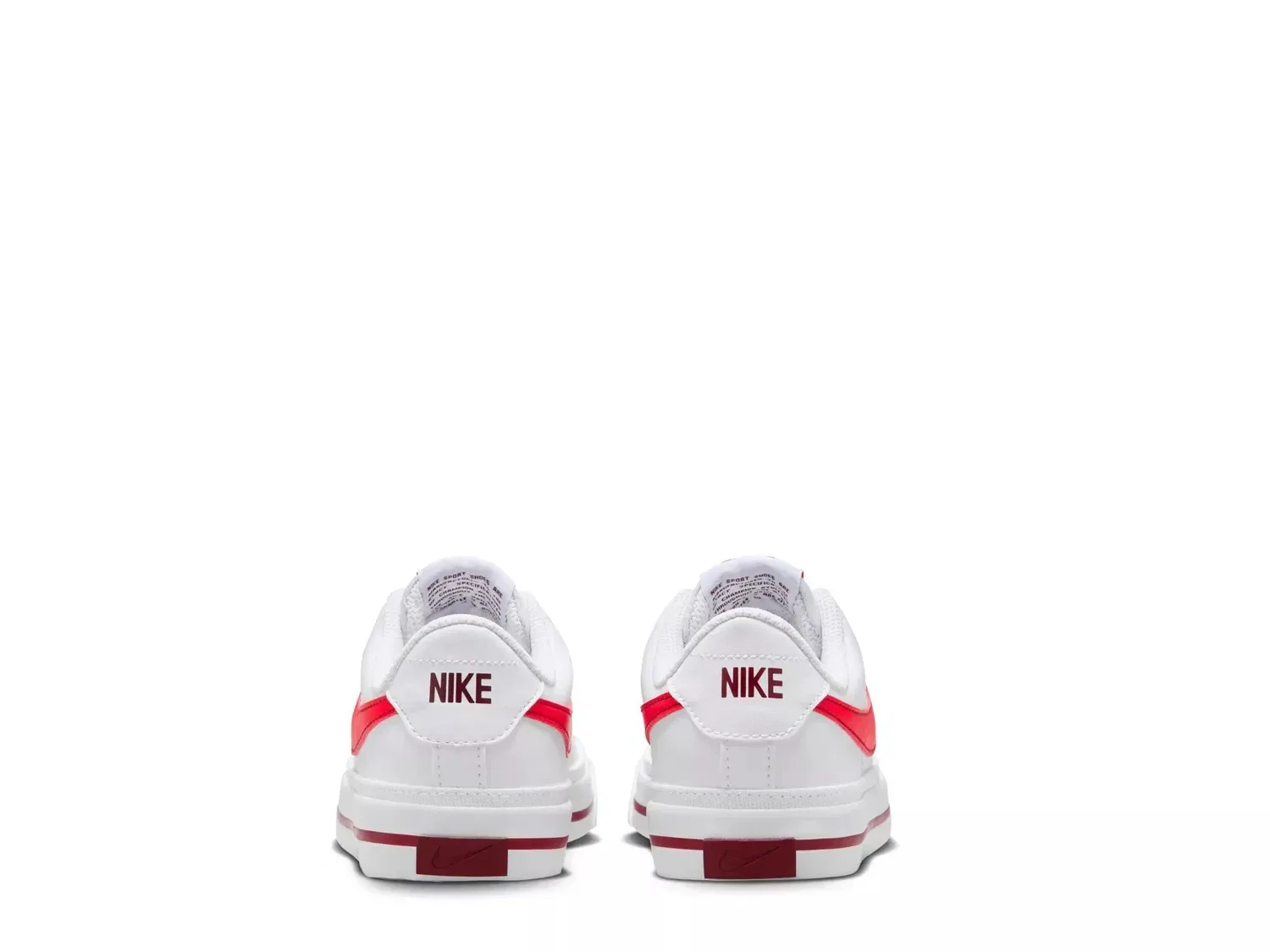 Кроссовки Court Legacy для детей, Nike, белый/красный — фото 2