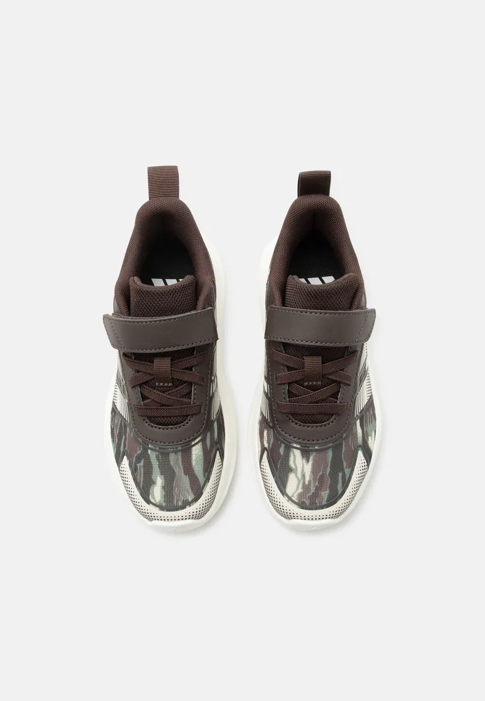 Tensaur run 4.0 унисекс - кроссовки для бега по улицам Adidas Performance, Dark Brown/Alumina/Off White — фото 4