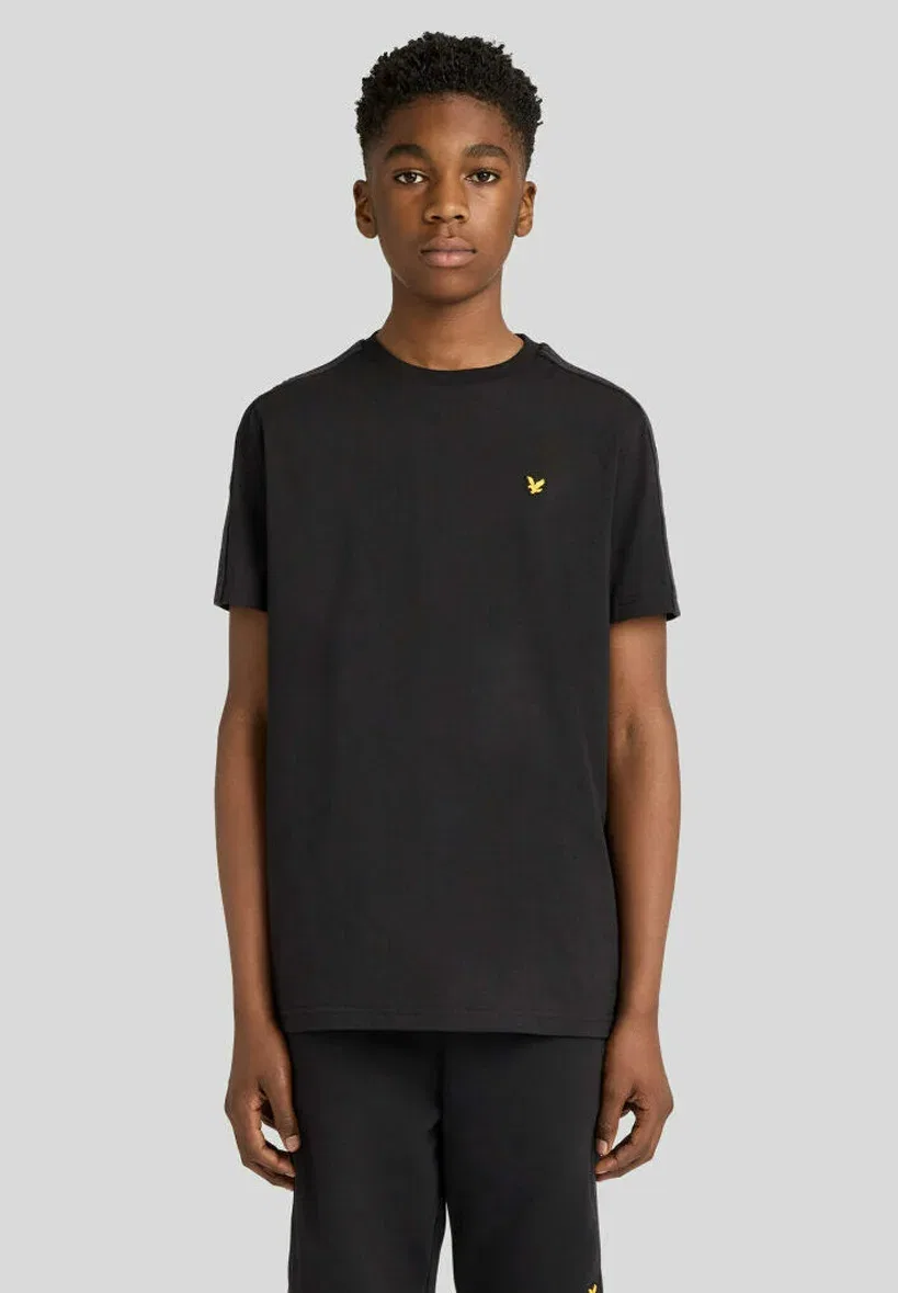 Футболки Ss с жаккардовой лентой - футболка с принтом Lyle & Scott, Z Jet Black — фото 2