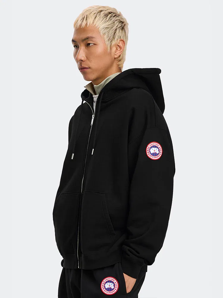 Куртка пуховик с полной застежкой-молнией, Black CANADA GOOSE
