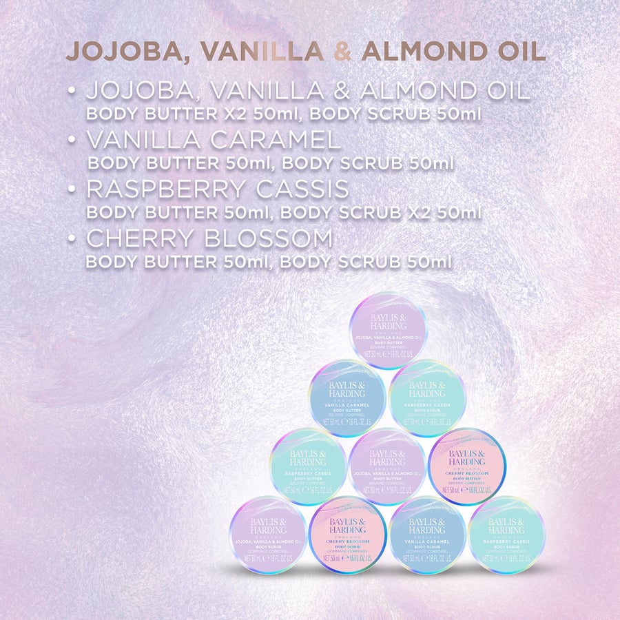 Baylis & Harding Jojoba, Vanilla & Almond Oil Body - подарочный набор пилингов и масел для тела Baylis&Harding — фото 4