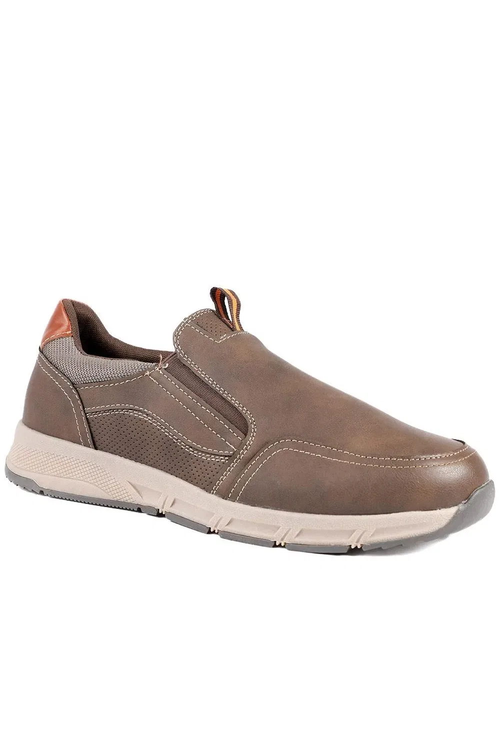 Повседневные туфли Slip On с широкой колодкой Pavers, темно-коричневый