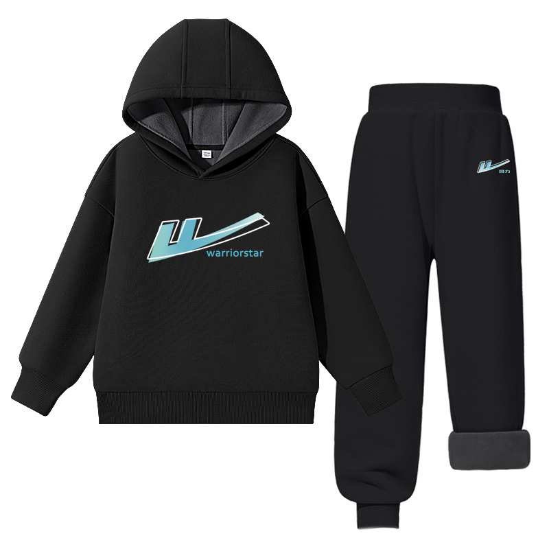 Детская повседневная спортивная толстовка с капюшоном Moderate WARRIOR, розовый/h gradient pattern-розовый/h gradient синий k — фото 3