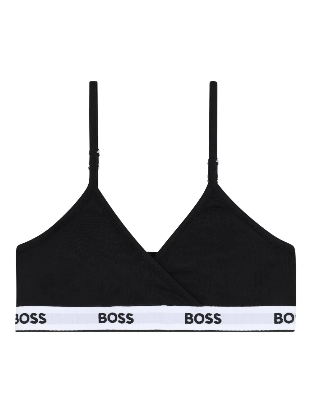 Комплект из двух бюстгальтеров с логотипом BOSS Kidswear, черный — фото 3