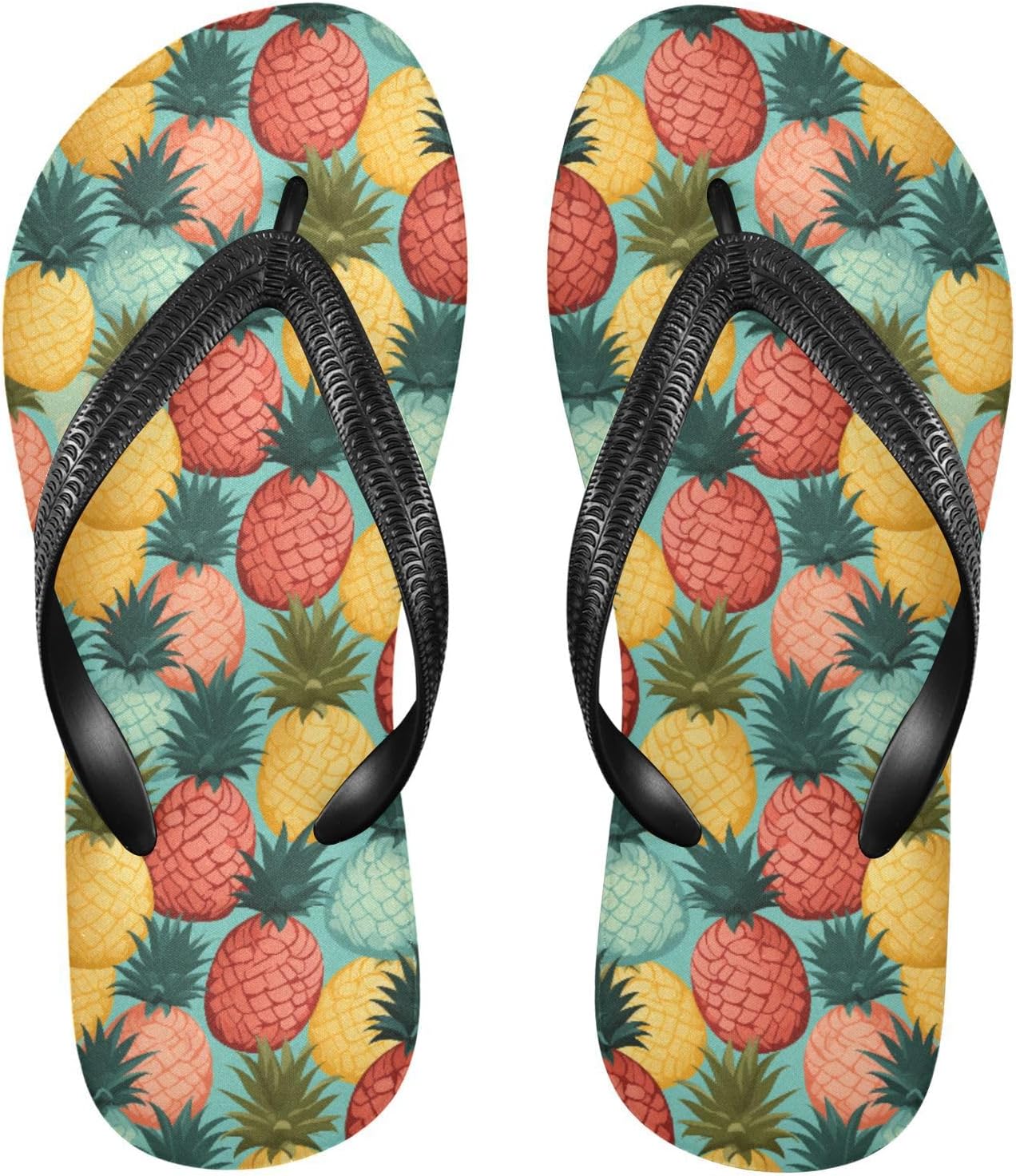 

MNSRUU женские и мужские шлепанцы клубничные, женские слайды, мужские сандалии, душевые тапочки, летние нескользящие шлепанцы для плавания, пляжа, ванной, Pineapple I 6453