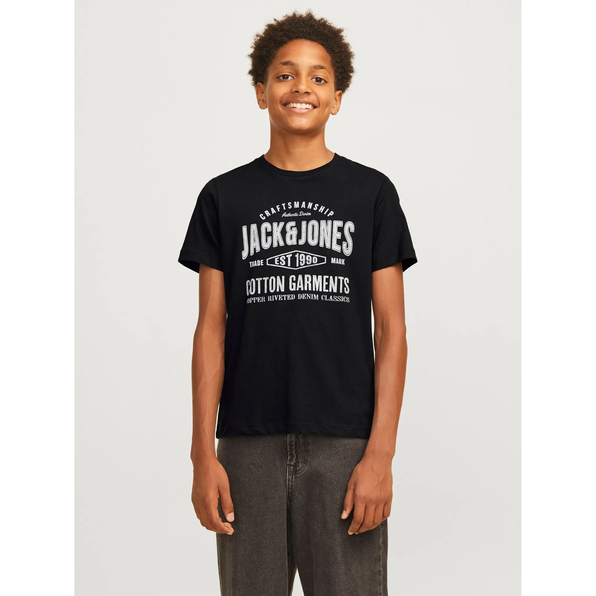 

Детская футболка Jack & Jones «JJJEANS TEE SS O-NECK JNR» Jack & Jones Junior, черный