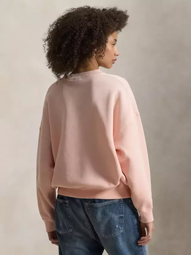Флисовая толстовка с логотипом Polo, розовый песочный цвет Ralph Lauren — фото 2