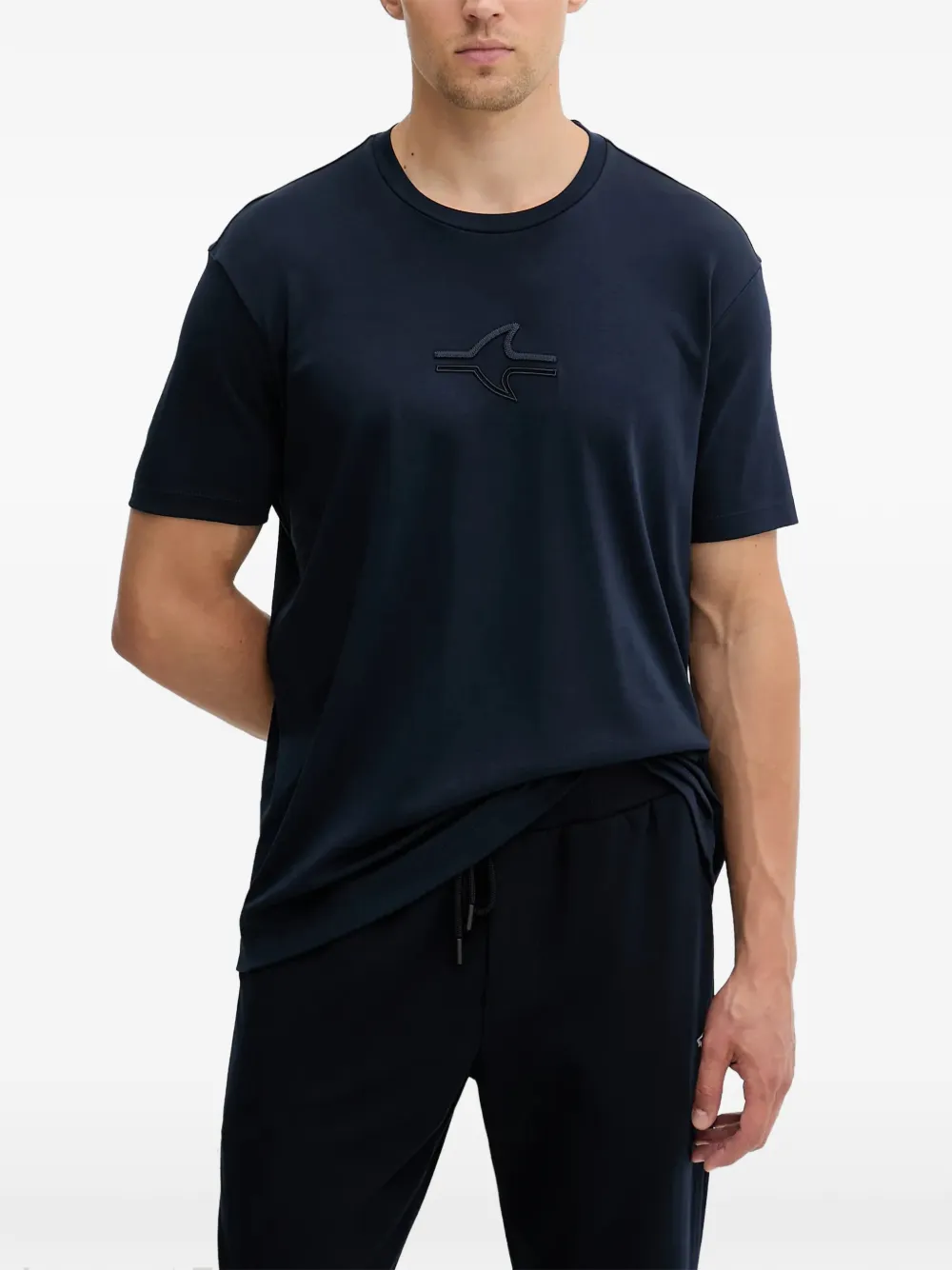 

Футболка с круглым вырезом и логотипом Paul & Shark, синий