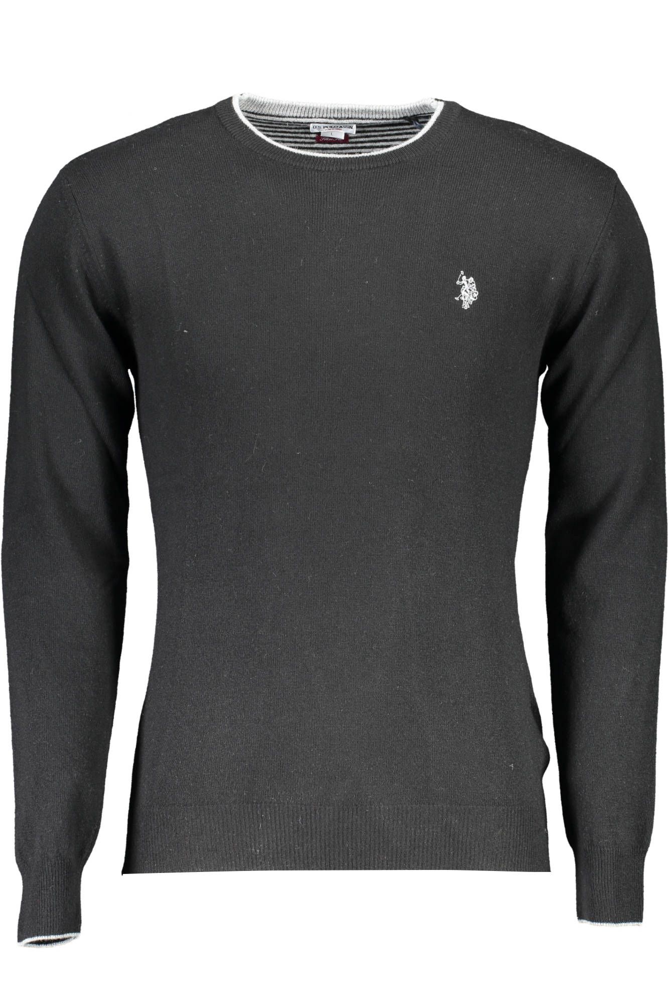 

Черный шерстяной мужской свитер U.S. Polo Assn.