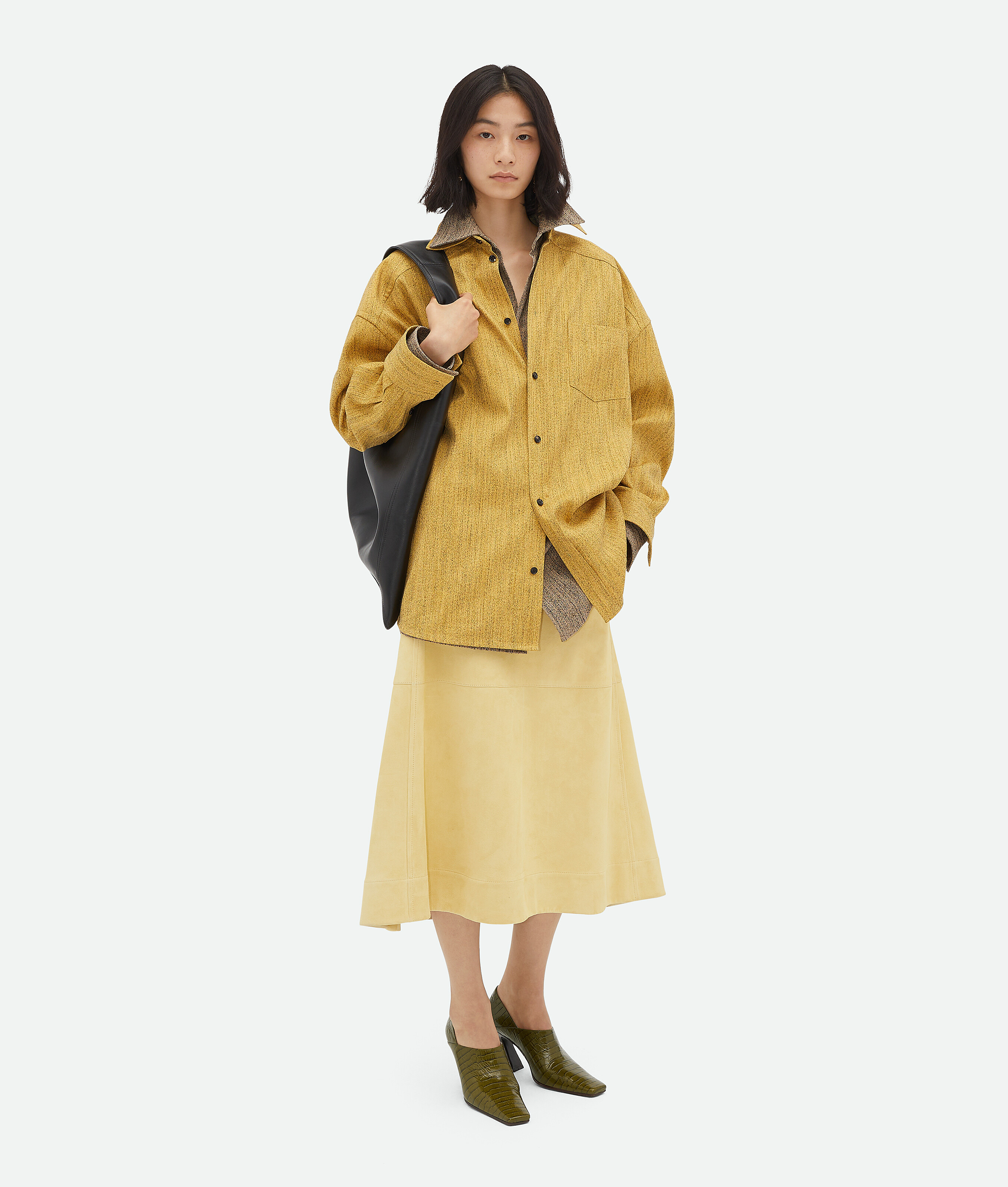 

Рубашка из легкого хлопкового фриза Bottega Veneta