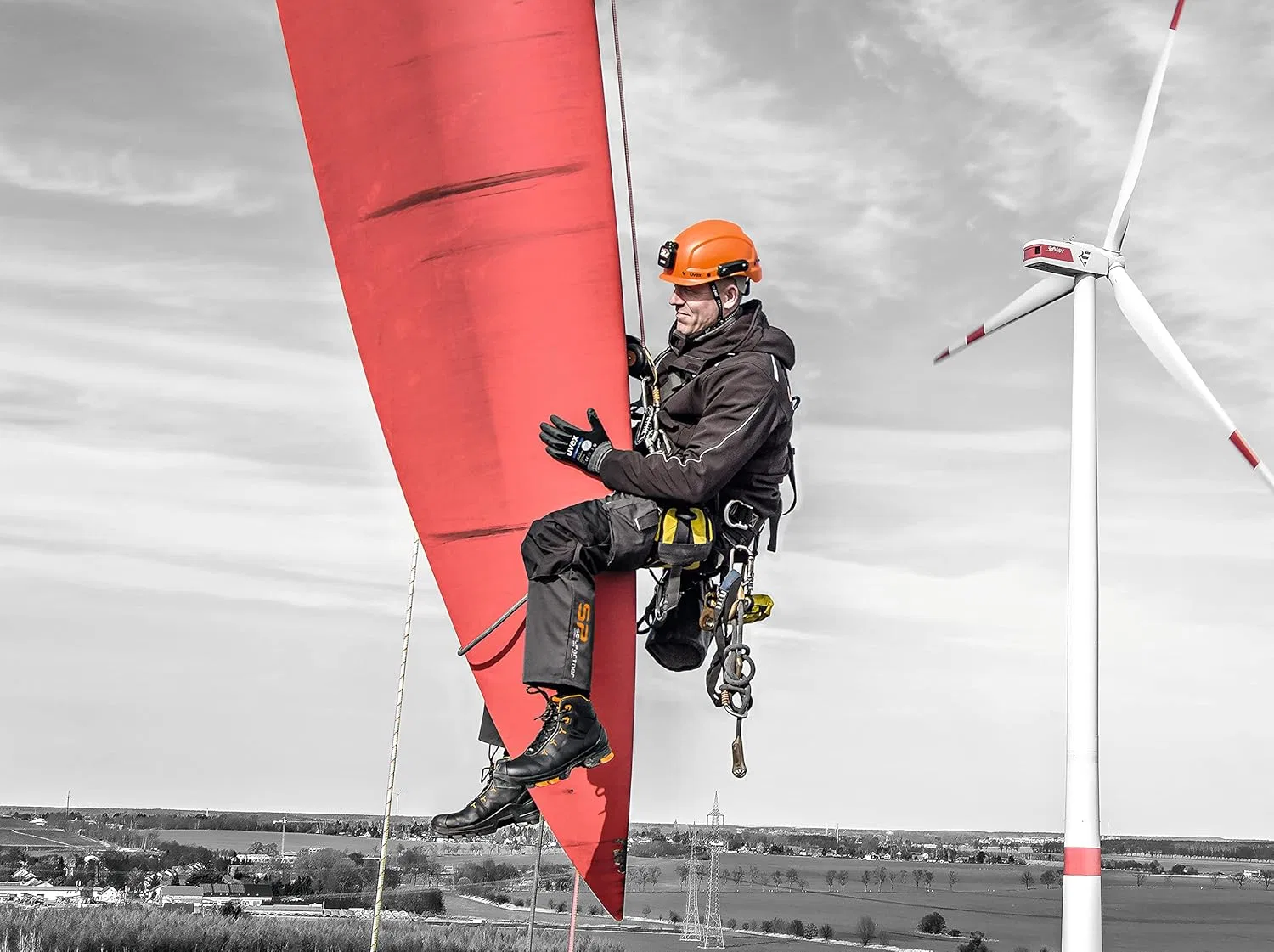 Рабочие ботинки Uvex 2 Low, защитная обувь S3 SRC, рабочая обувь для мужчин и женщин, черно-оранжевые, ширина 14/очень широкая — фото 2