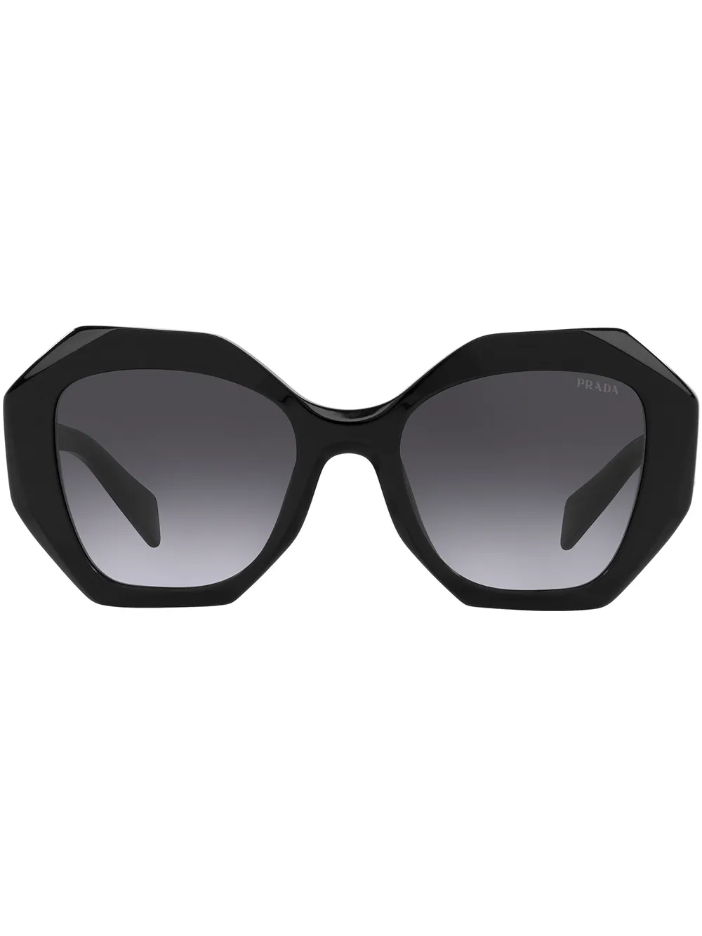 

Массивные солнцезащитные очки с эффектом градиента Prada Eyewear, черный