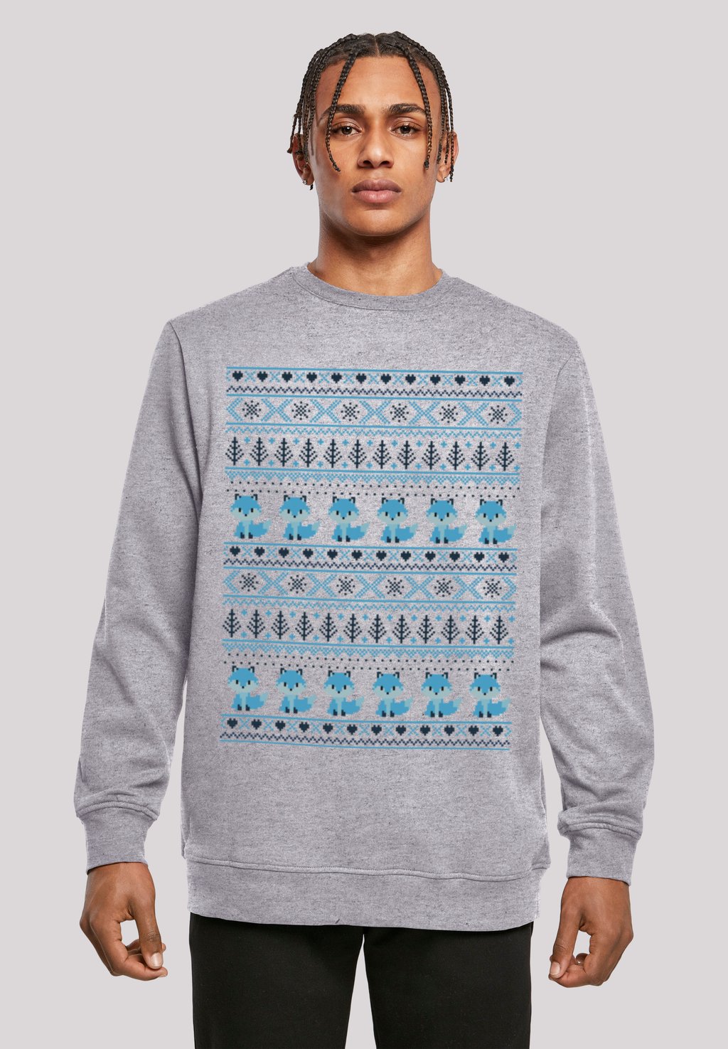 

Толстовка CHRISTMAS FUCHS WEIHNACHTEN F4NT4STIC, серый