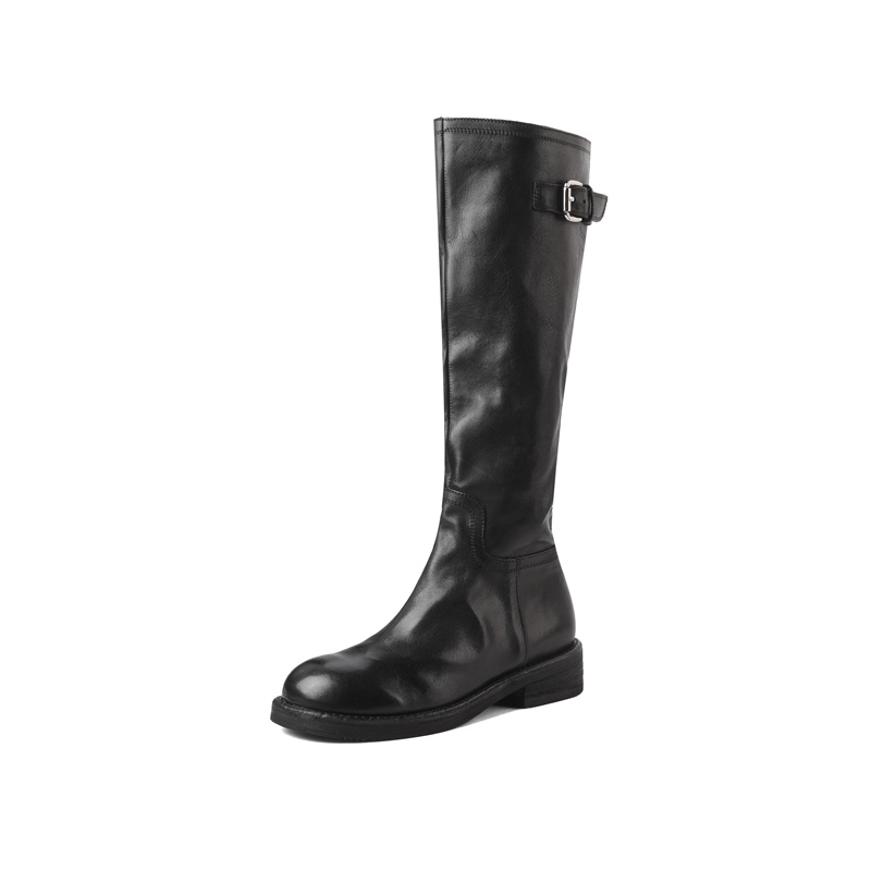 Сапоги женские 2,5 см AIQINISHA, Black