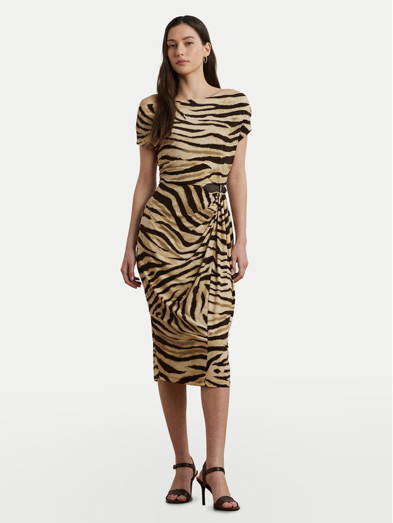 

Коктейльное платье облегающего кроя 200973604001 Lauren Ralph Lauren, бежевый