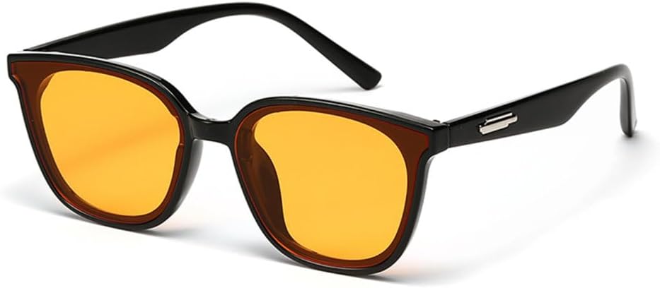 

Солнцезащитные очки в стиле ретро квадратной формы для женщин и мужчин, классические винтажные солнцезащитные очки с защитой от УФ-излучения UV400 для активного отдыха MTZJH, C02 Yellow