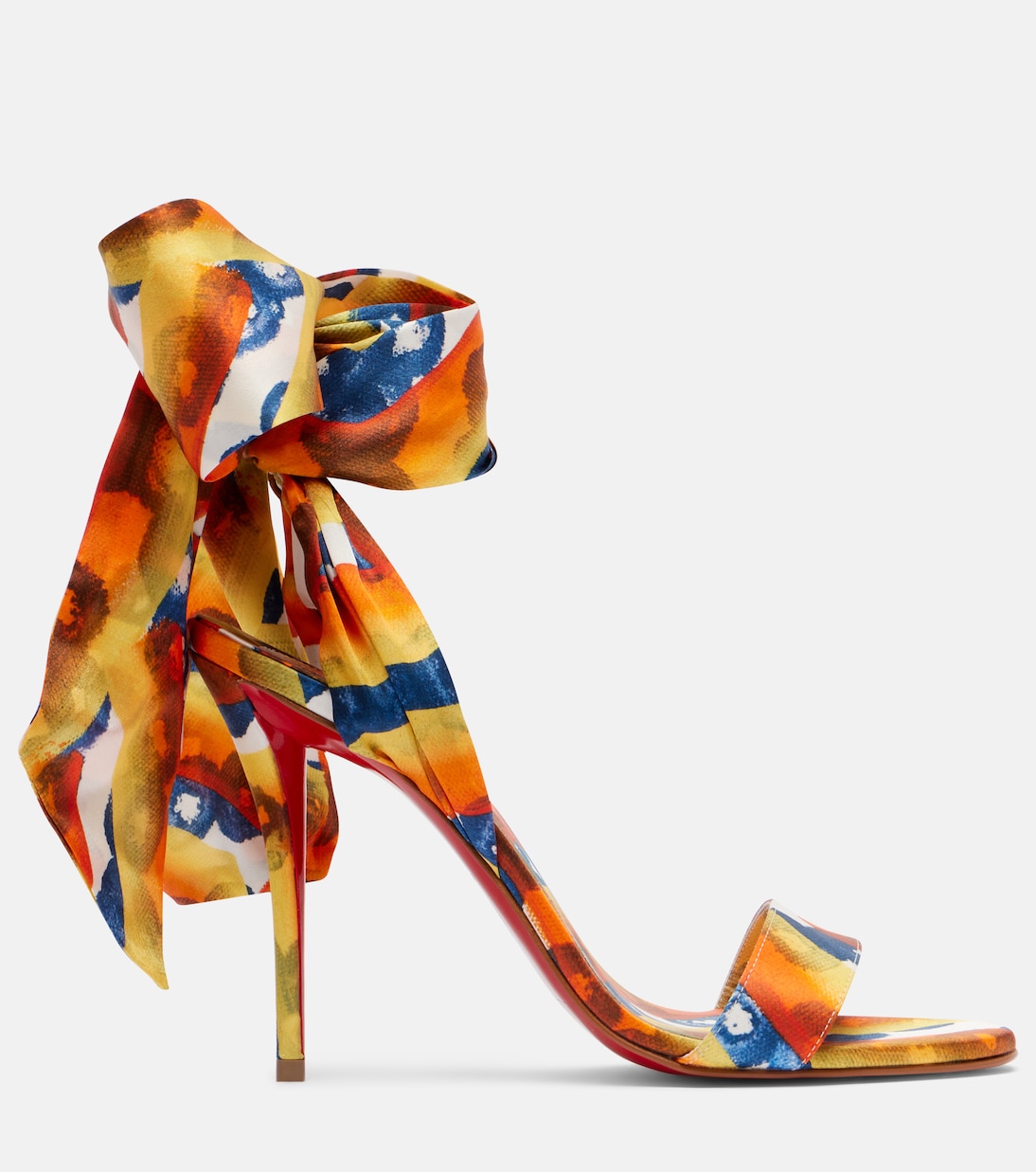Сандалии Miss Z Sandal Du Désert 100 Christian Louboutin, Multi Magma/Lin Multi Magma — фото 4