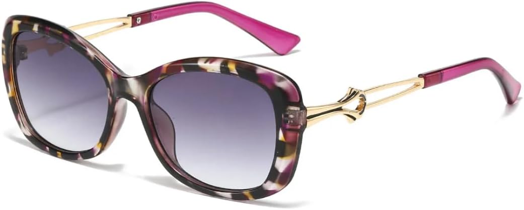 

Роскошные солнцезащитные очки с градиентным переходом цвета для женщин, модные, подходят для мужчин и мужчин, повседневные, защита от УФ-излучения UV400 VVTWSSW, Purple Brown