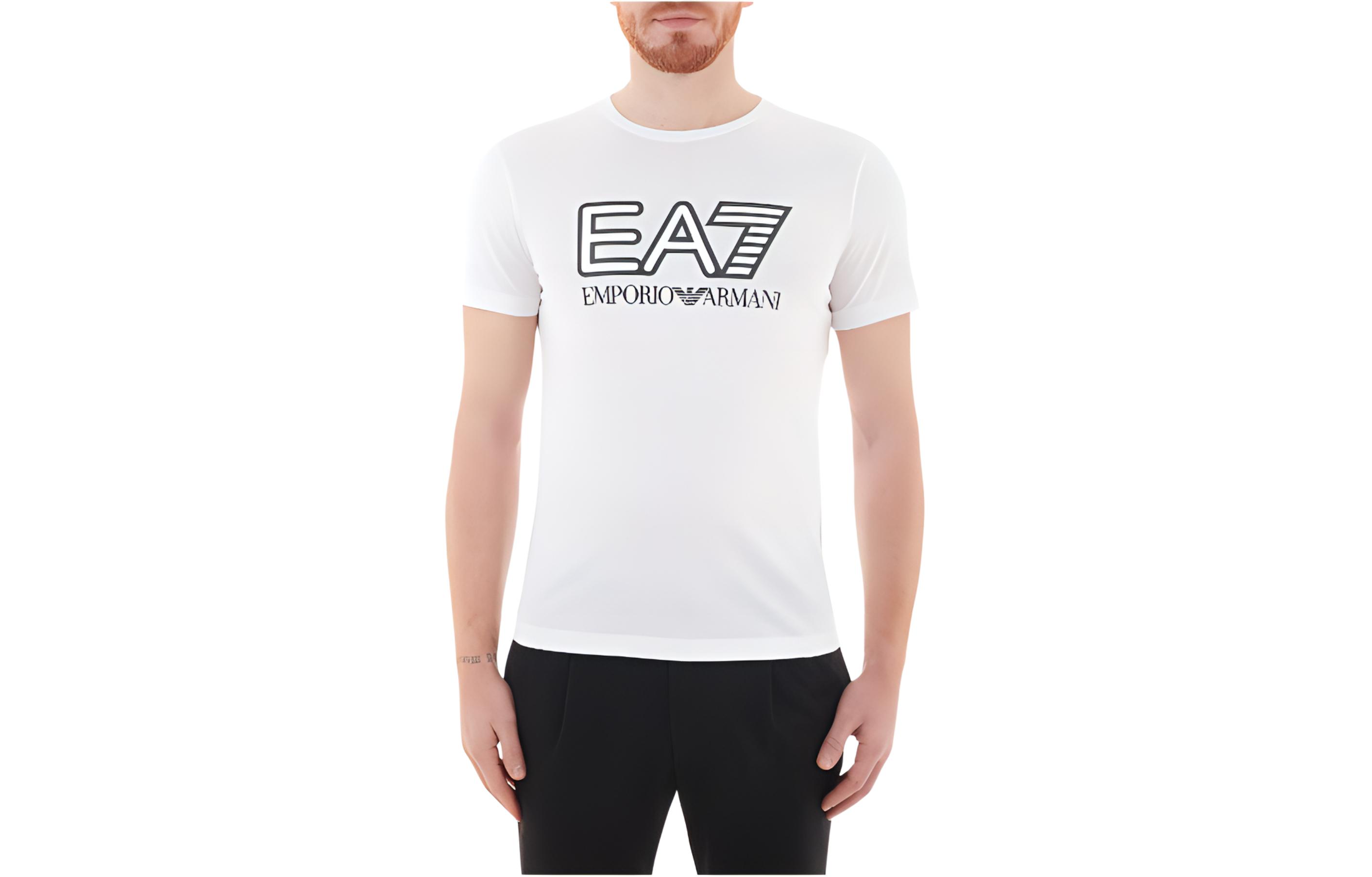 

Футболка EA7 мужская белая EMPORIO ARMANI