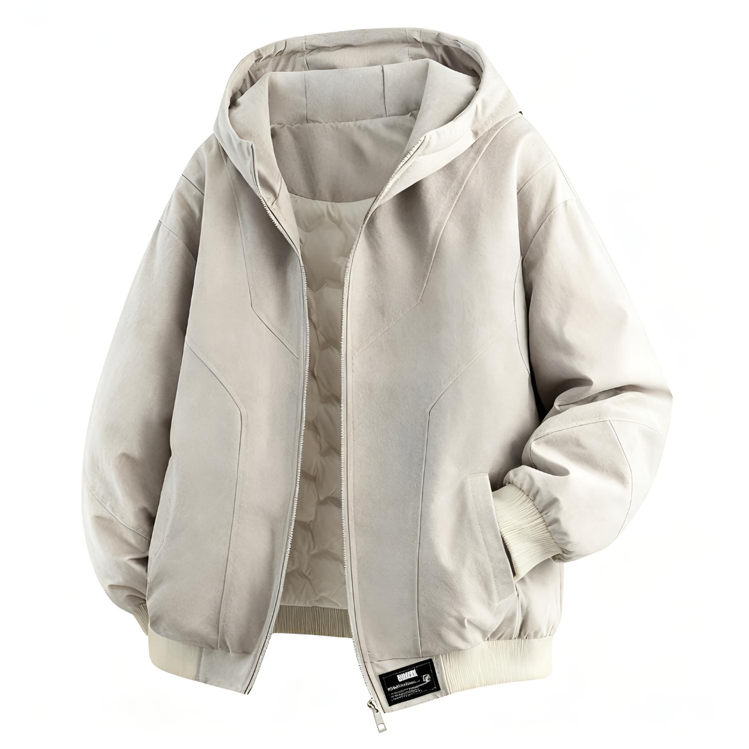 

Пуховик Unisex с капюшоном утепленный ZIAREL, серый