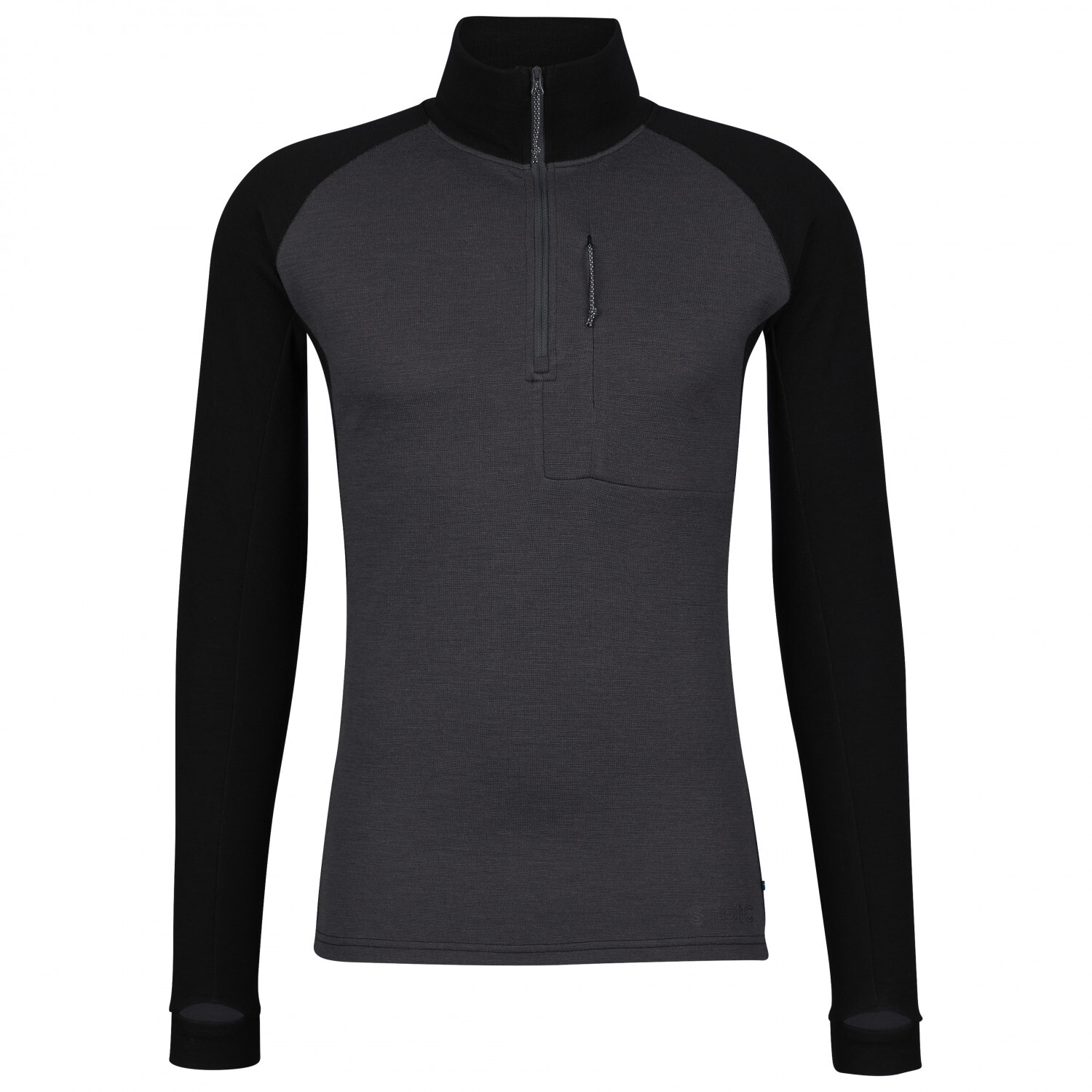 

Свитер из мериноса Stoic Merino260 StadjanSt Zip Pullover, цвет Dark Smoke/Black