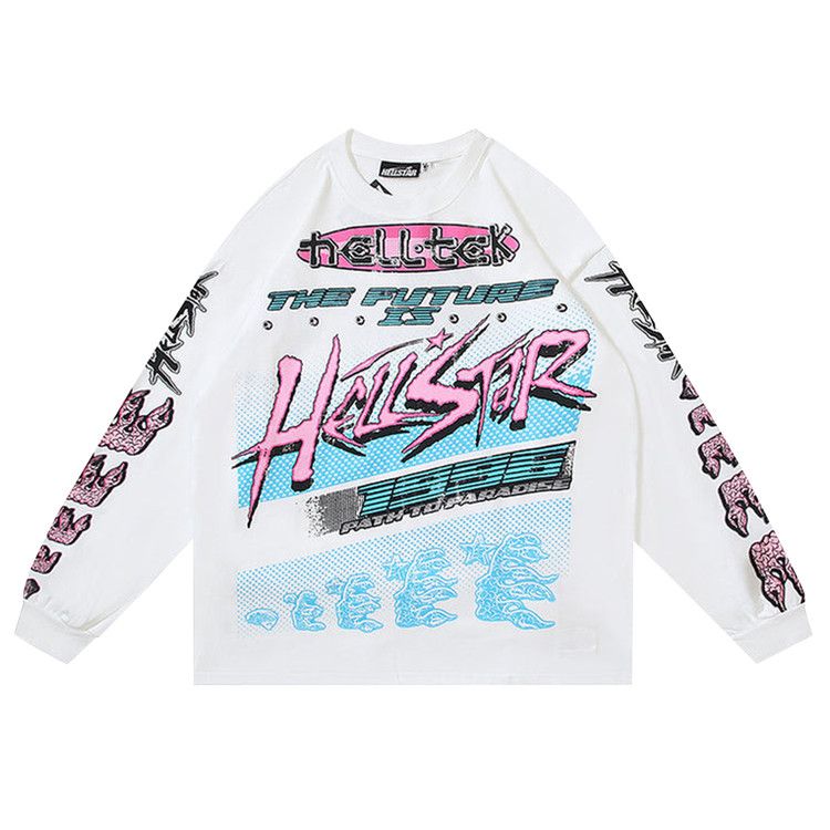 

Футболка Hellstar Brain Racer Long-Sleeve Tee, White