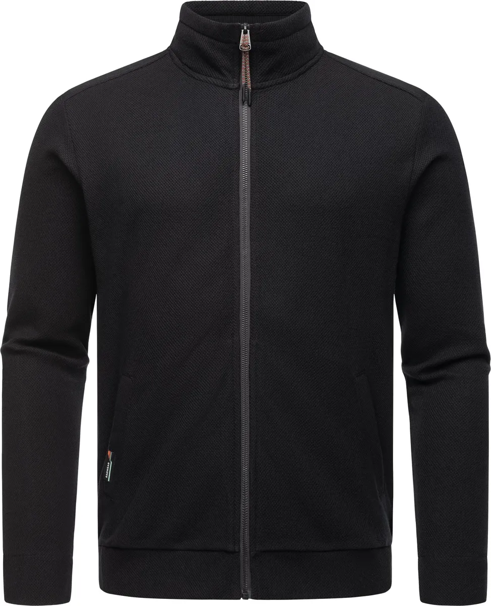 

Толстовка Ragwear "Carlow", повседневная мужская куртка с капюшоном и воротником стойкой, черный