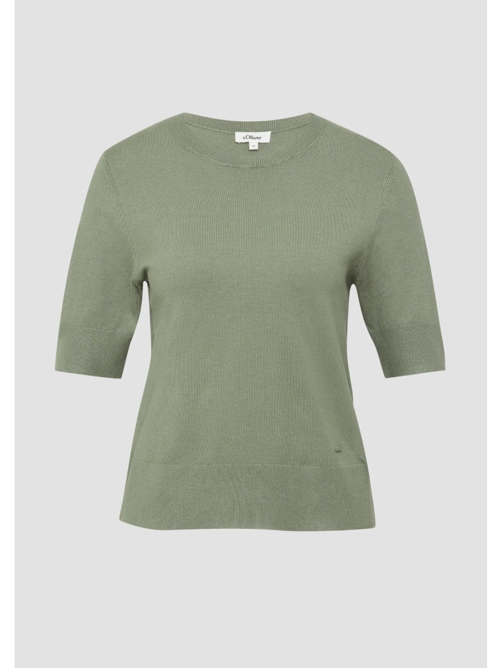 

Вязаный свитер цвета 7369_шалфейно-зеленый s.Oliver