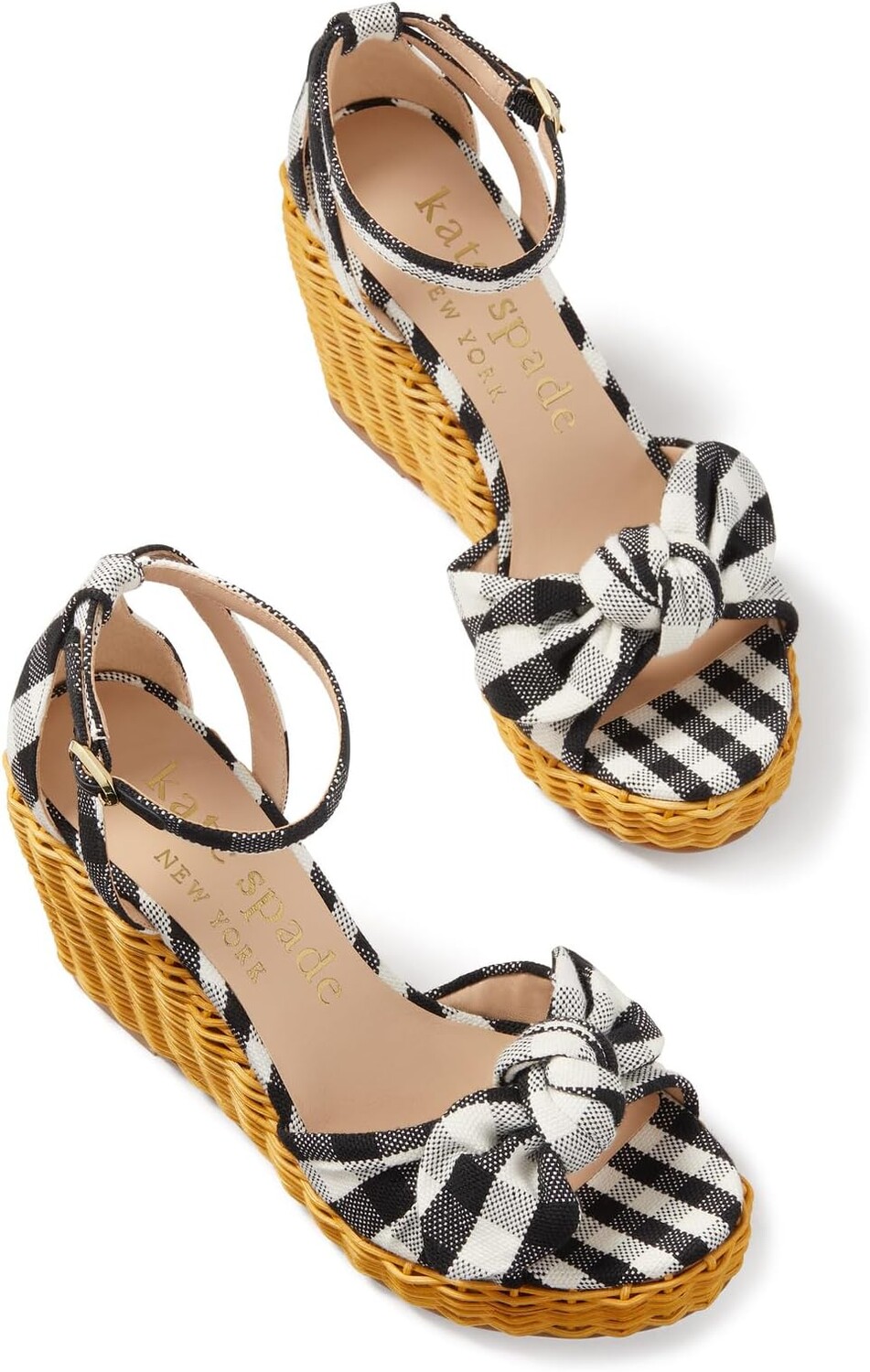 Сандалии Kate Spade New York Tianna Wicker, цвет Black/Cream