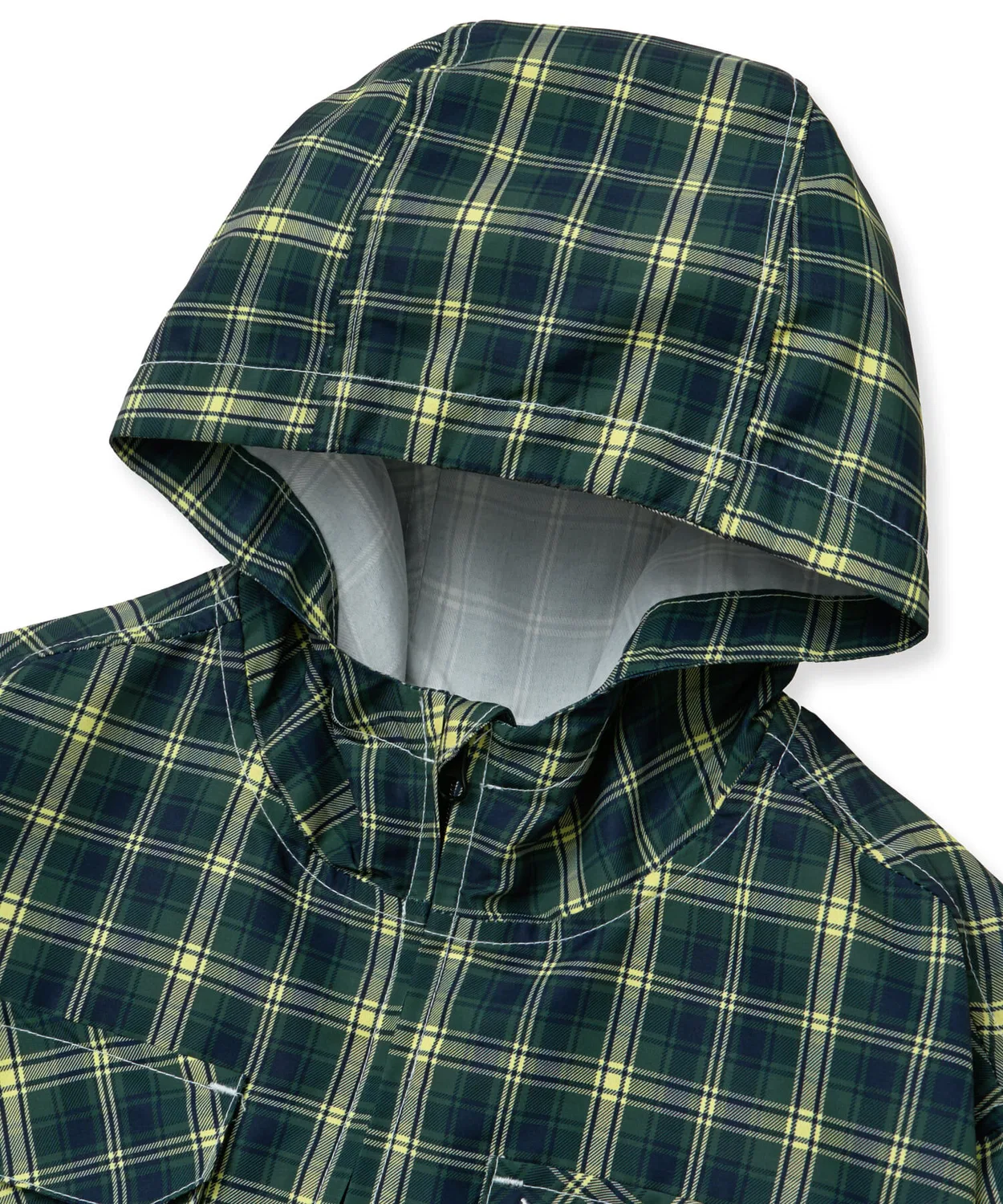 Детская ветровка Tag Check зелёного цвета от Brownbreath Kids — фото 4