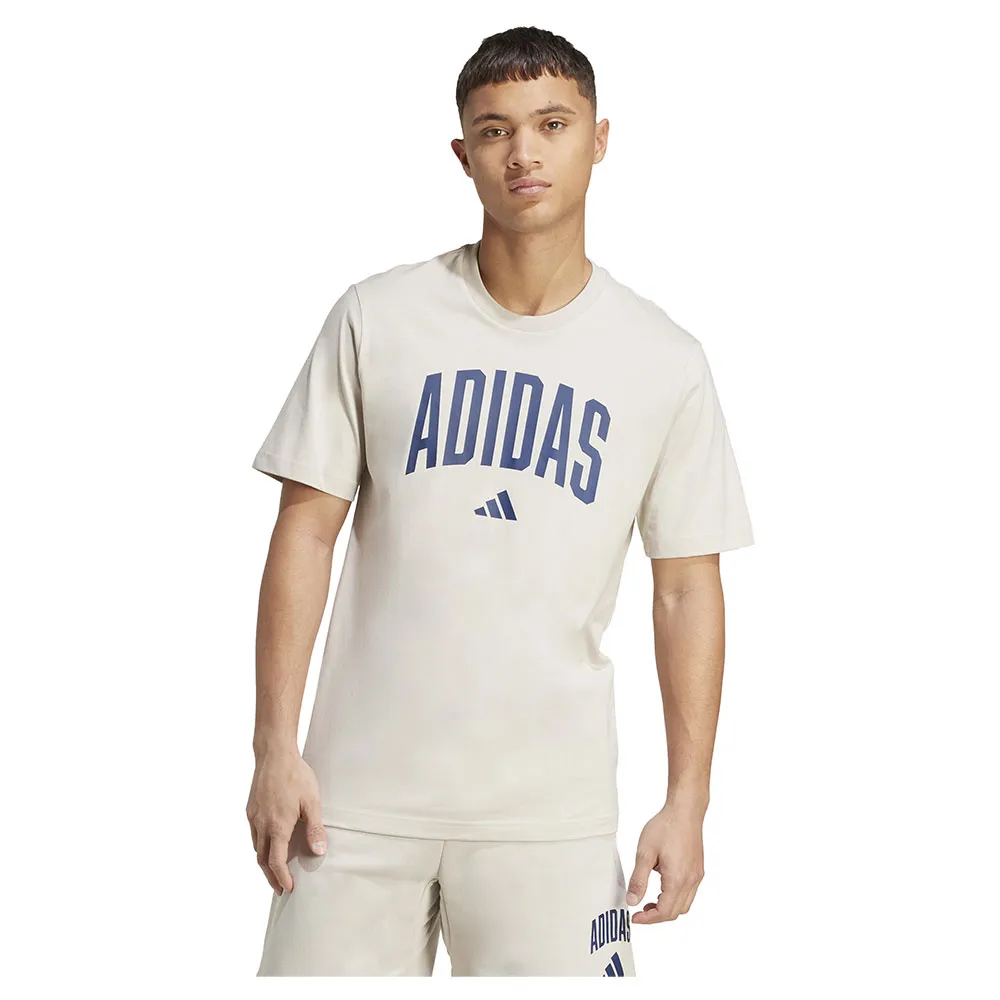 

Футболка с коротким рукавом adidas Collegiate Lineage Graphic, бежевый