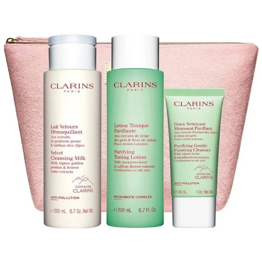 Clarins Ladies My Routine Purified Pristine - Чистая кожа 14.4 Подарочный набор Уход за кожей 3666057057984