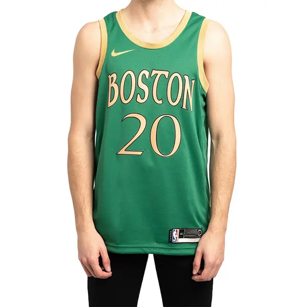 Спортивная футболка men's nba sw fan edition boston celtics . 2 no. 0 basketball green jersey Nike, зеленый — фото 3