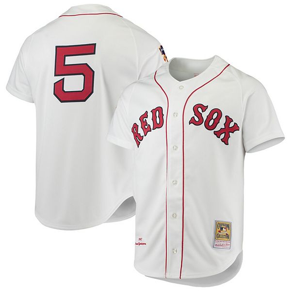 

Мужская футболка Mitchell & Ness Nomar Garciaparra белая Boston Red Sox 1997 Cooperstown Collection Authentic Unbranded