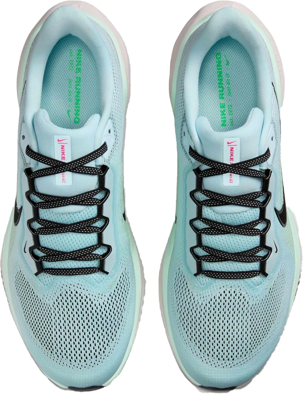 Кроссовки Nike Herren Pegasus 41, Glacier Ice Black Mint Foam Hyper Pink — фото 4