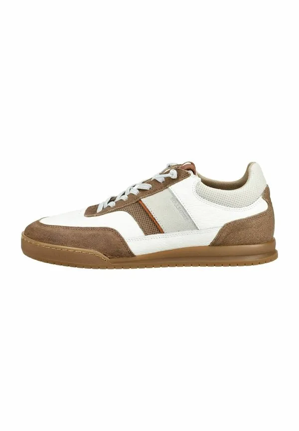 Кроссовки белые коричневые Bullboxer, White - Brown