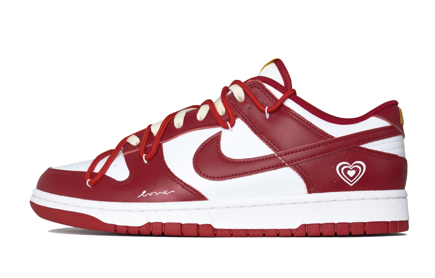 

Кроссовки Nike Dunk Skateboarding Shoes Men Low-top Red/white, красный