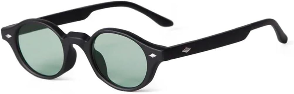 

Модные синие овальные солнцезащитные очки для женщин и мужчин, с маленькими заклепками, круглые солнцезащитные очки для женщин с защитой от УФ-излучения UV400 SZVVBKK, C4