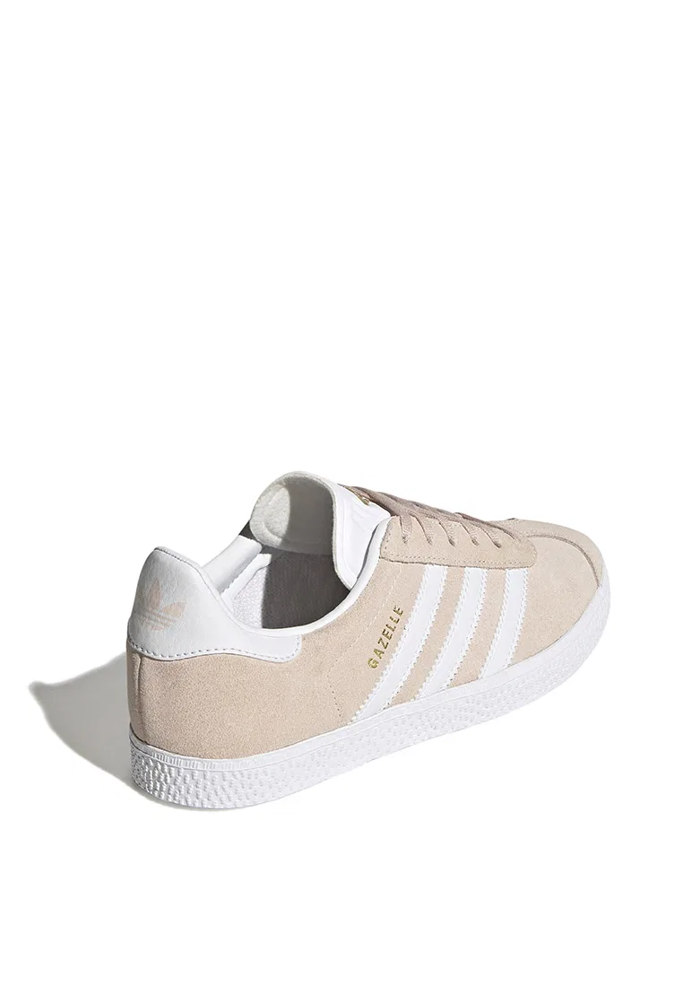 Кроссовки детские Gazelle, Adidas, белый/розовый — фото 3