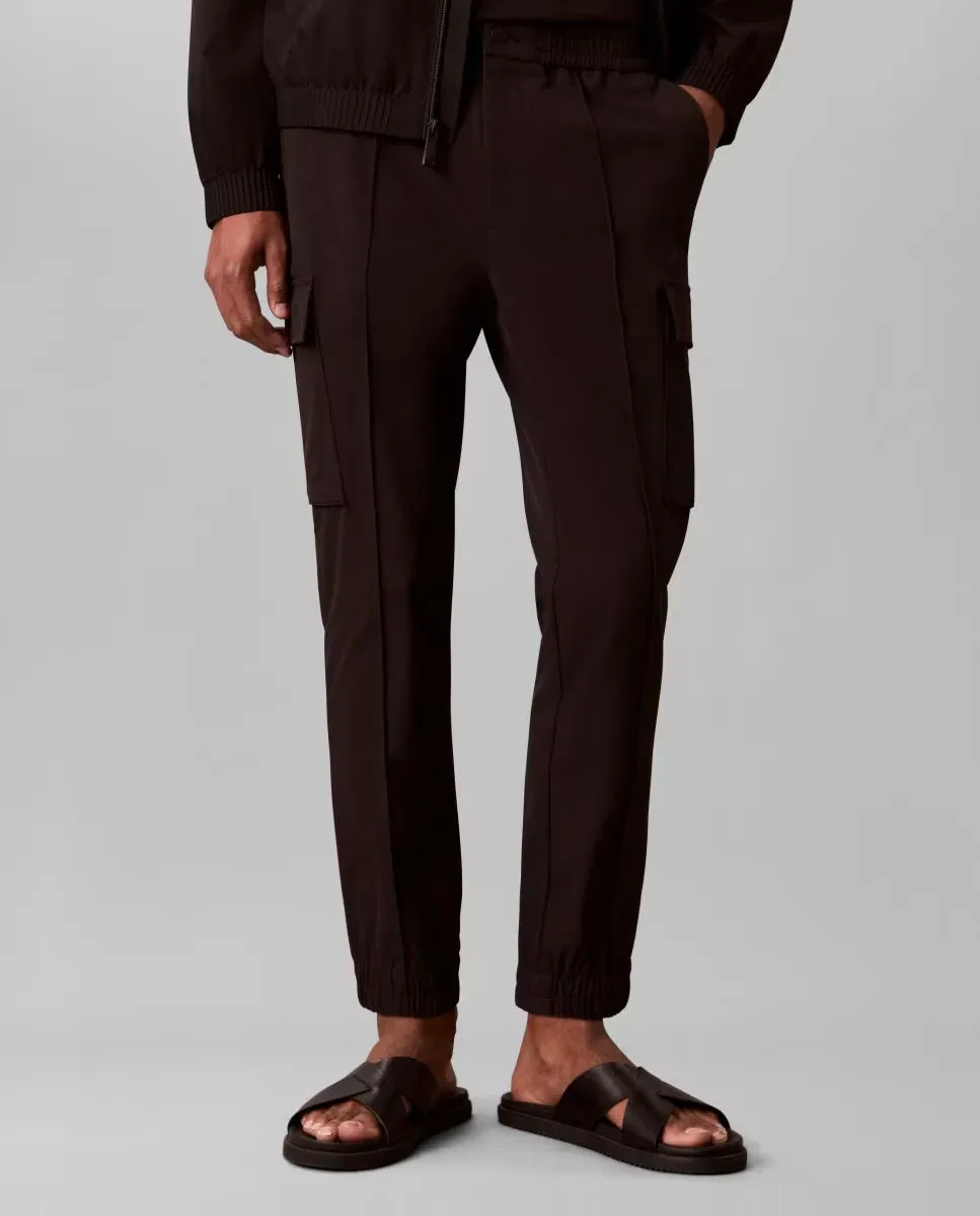 Мужские брюки карго из технической ткани Calvin Klein, Negro — фото 2