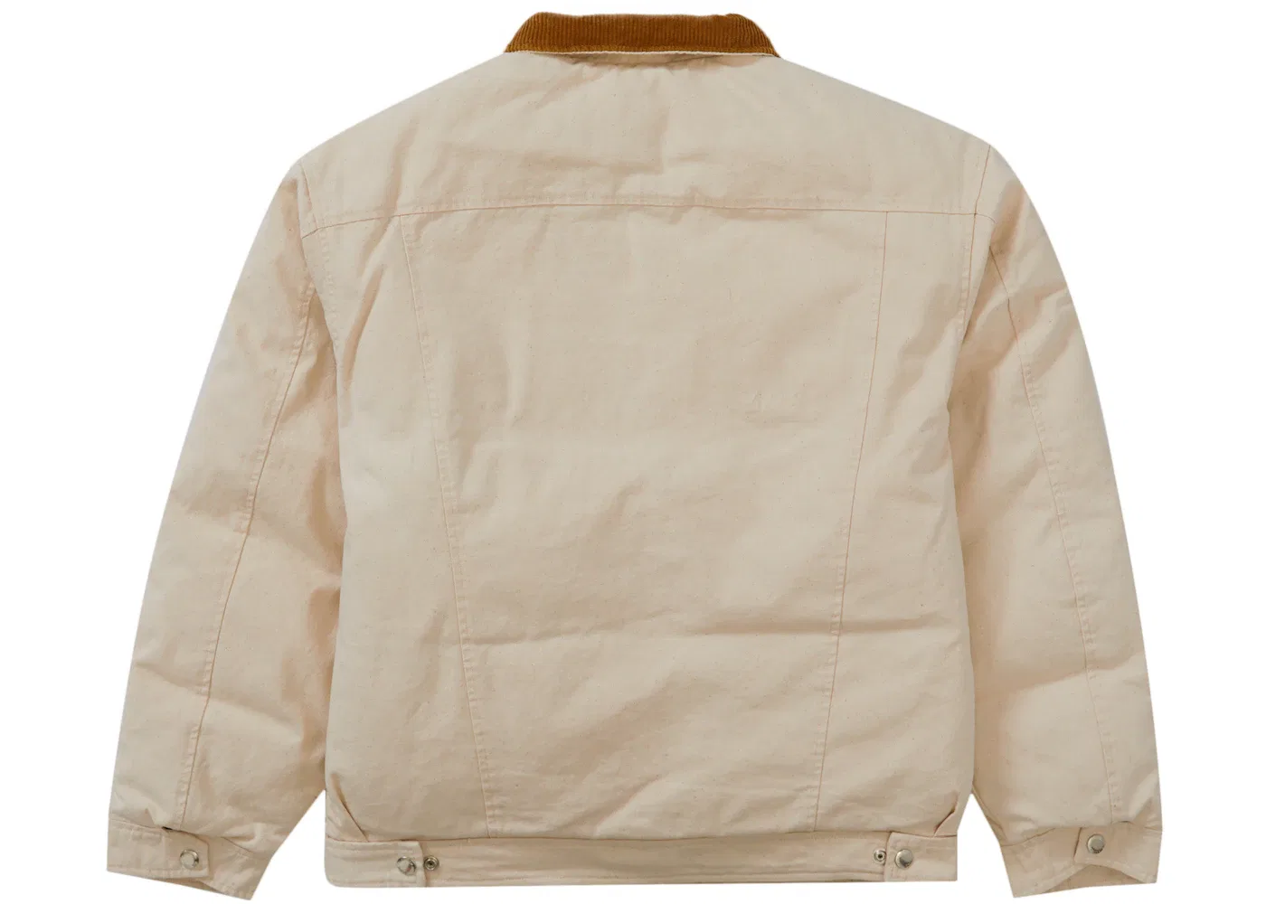 Мужская куртка-бомбер Schott Canvas Down Trucker Supreme, Natural — фото 3