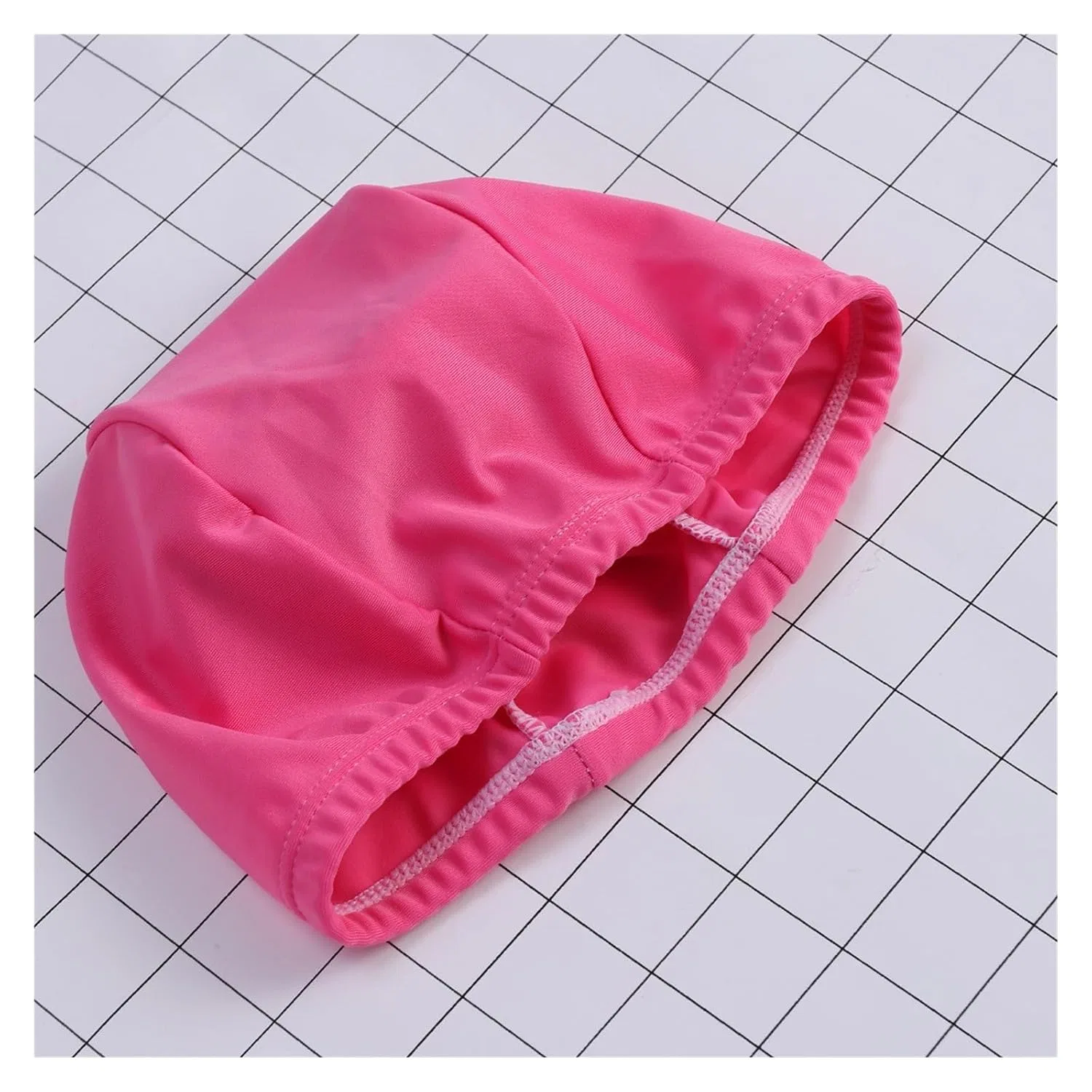 Шапочка для плавания из полиэстера DQZRTUECA, 1 шт., 20 x 14 x 0.5 см, Rose Red — фото 2