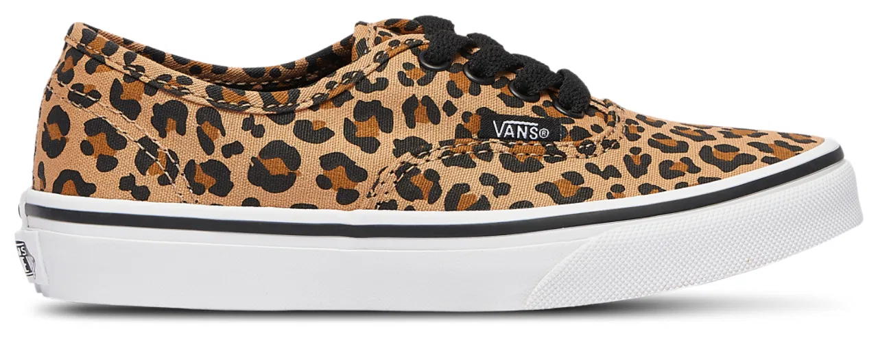 Детские кеды для девочек на шнуровке Vans Authentic, Tan/Black