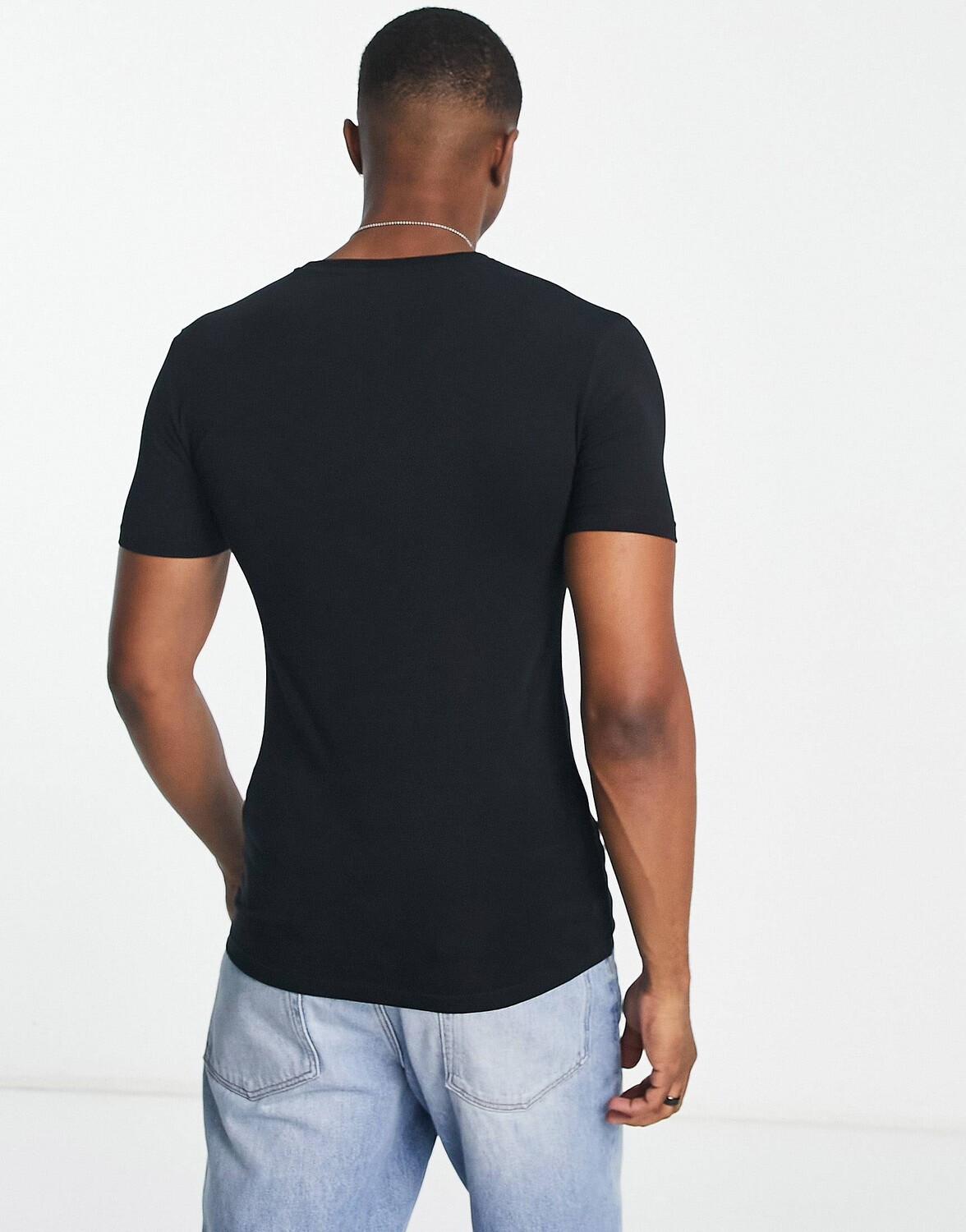 Черная футболка ASOS DESIGN (2 шт.) — фото 3