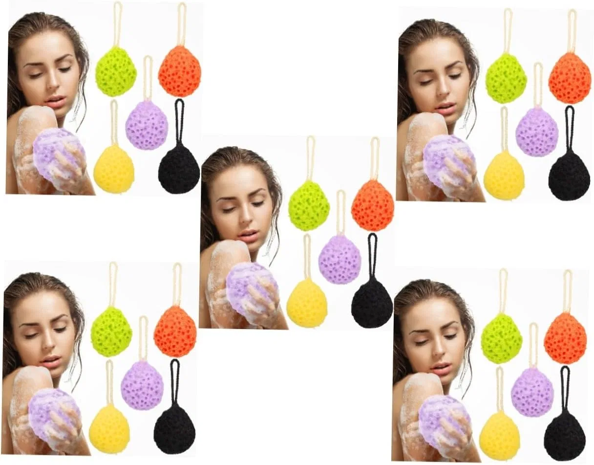 Мочалка для душа FRCOLOR, набор 25 шт, мультиколор